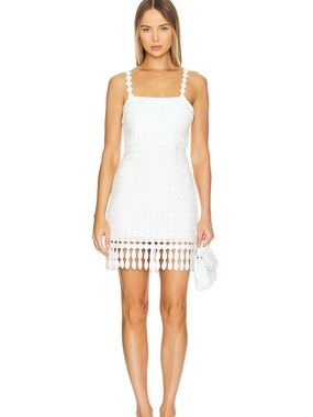 SAYLOR Caitriona Mini Dress in White